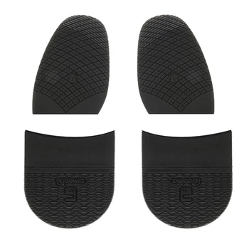 

1 set Unisex Rubber Heels And Glue On Half Soles Anti-Slip Shoe Care Repair Black for Outdoor Footwear Hiking