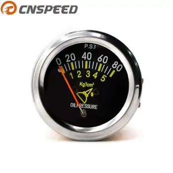

CNSPEED 12v 52mm 2inch Car Mechanical AUTO Oil Pressure Gauge 0-80 Psi Car Oil Pressure meter Gauge