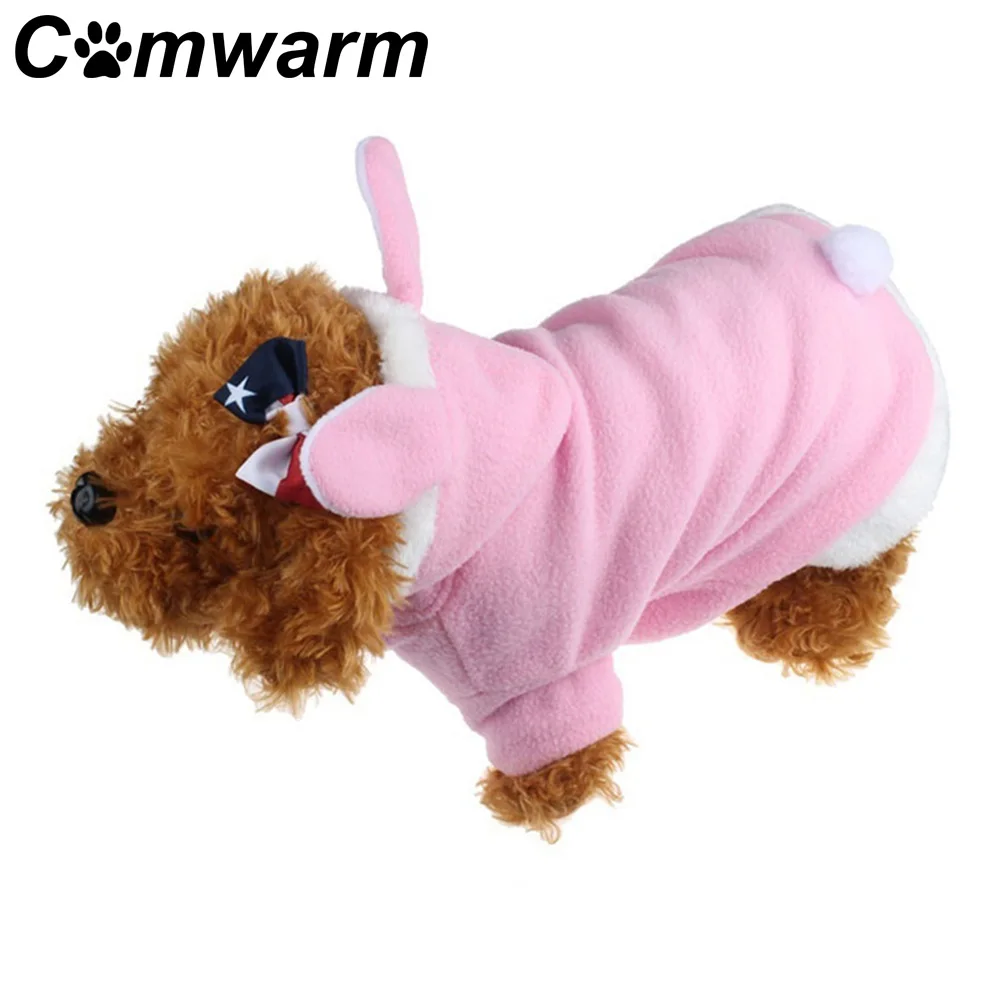 Lovely Cartoon Pet Dog Clothes Rabbit Easter Bunny Costume Hoodie Cat