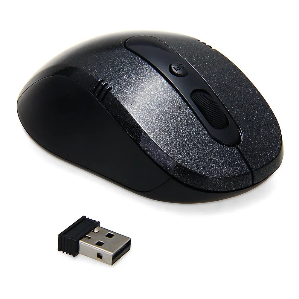 GTFS-горячая 2,4 ГГц Беспроводная мышь USB мышь беспроводная мышь черная мышь 6 кнопок для компьютера ПК