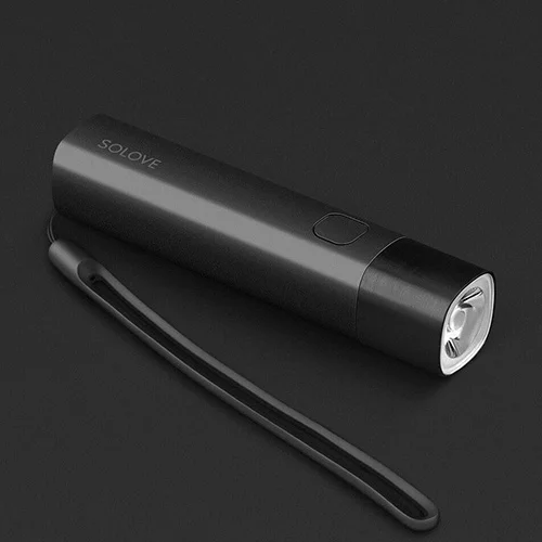 Xiaomi SOLOVE X3 портативный 3000 мАч power Bank USB перезаряжаемая яркость EDC светодиодный фонарик для наружного велосипеда