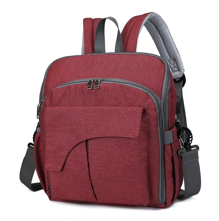 Детская сумка для беременных, сумка для ребенка, большие сумки для подгузников, рюкзак для мамы, подгузник, 2 в 1, рюкзак для мам - Цвет: Красный