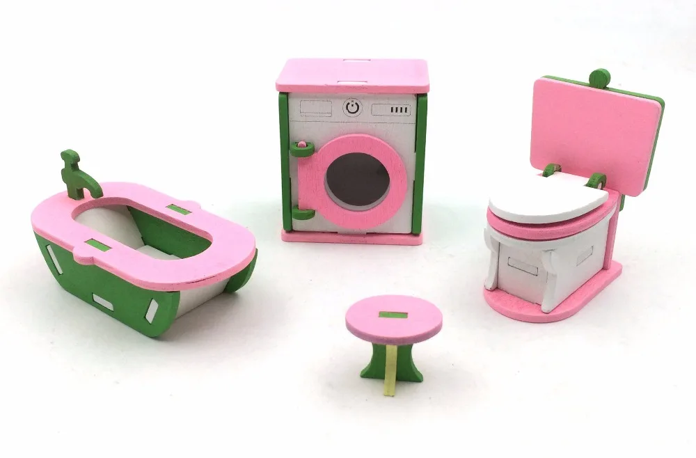 T01-X583 جديد الأطفال هدية لعبة أطفال خشبية أثاث بيت الدمية مجموعة diy ألعاب تعليمية الحمام مع غسالة 1 مجموعة T01-X583 جديد الأطفال هدية لعبة أطفال خشبية أثاث بيت الدمية مجموعة diy ألعاب تعليمية الحمام مع غسالة 1 مجموعة
