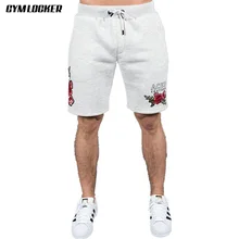 GYMLOCKER, мужские шорты для бодибилдинга, выше колена, для тренажерного зала, для фитнеса, облегающие, для тренировок, хлопок, мужские Модные Повседневные Шорты, Мужская брендовая одежда