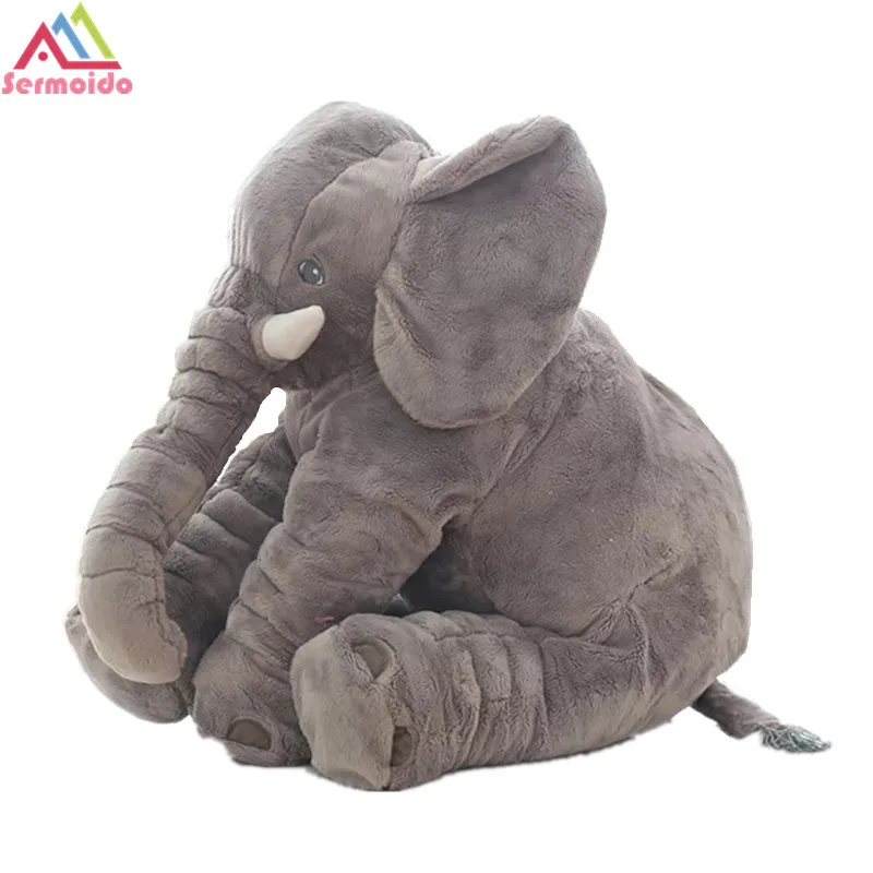 

sermoido 15'' 40cm Stuffed Elephant Plush Toy Grey Soft Animal Plush Toys For Kids DBP218
