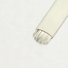 100 шт/партия ручные Иглы для татуировки для 3D бровей вышивка Microblade Перманентный Макияж игла для татуировки бровей 16 игл