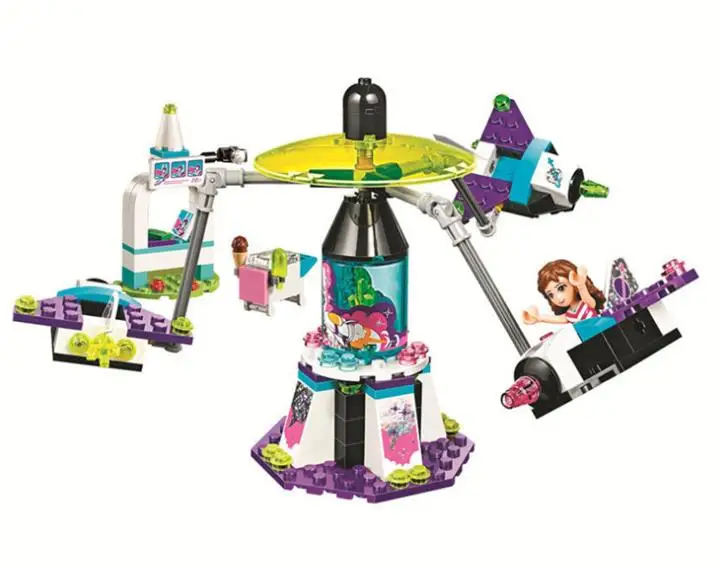 

10556 197pcs Girls Friends Amusement Park Space Ride Building Blocks Kids Bricks Toy gift compatible Legoings Friends 41128