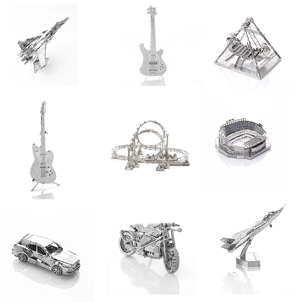 Car 3D Metal Model Puzzle Adult Model Jigsaw Puzzle Collection Educational font b Toys b font