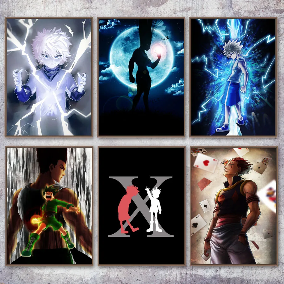 

Wall Art Modular Canvas Painting Home Decoration Hd Prints Anime Hunter X Hunter Pictures Nordic Style Poster For Children Room