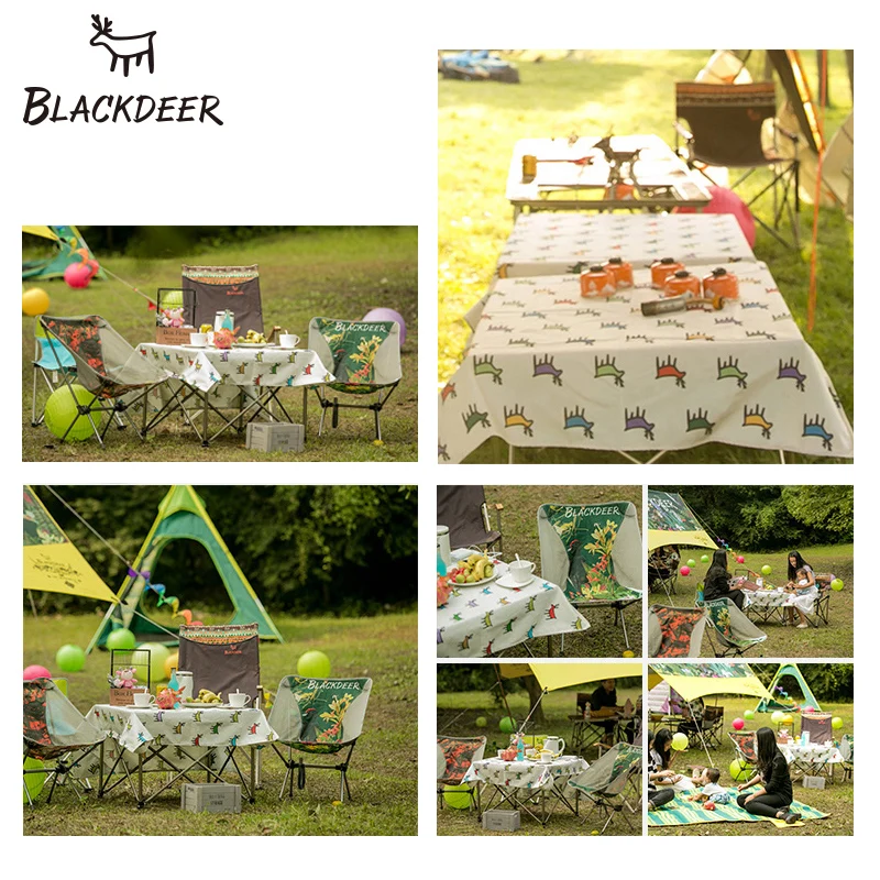 BLACKDEER для отдыха на природе высокое качество олень путешествия олень узор скатерть хлопок полиэстер скатерть для пикника домашнего использования