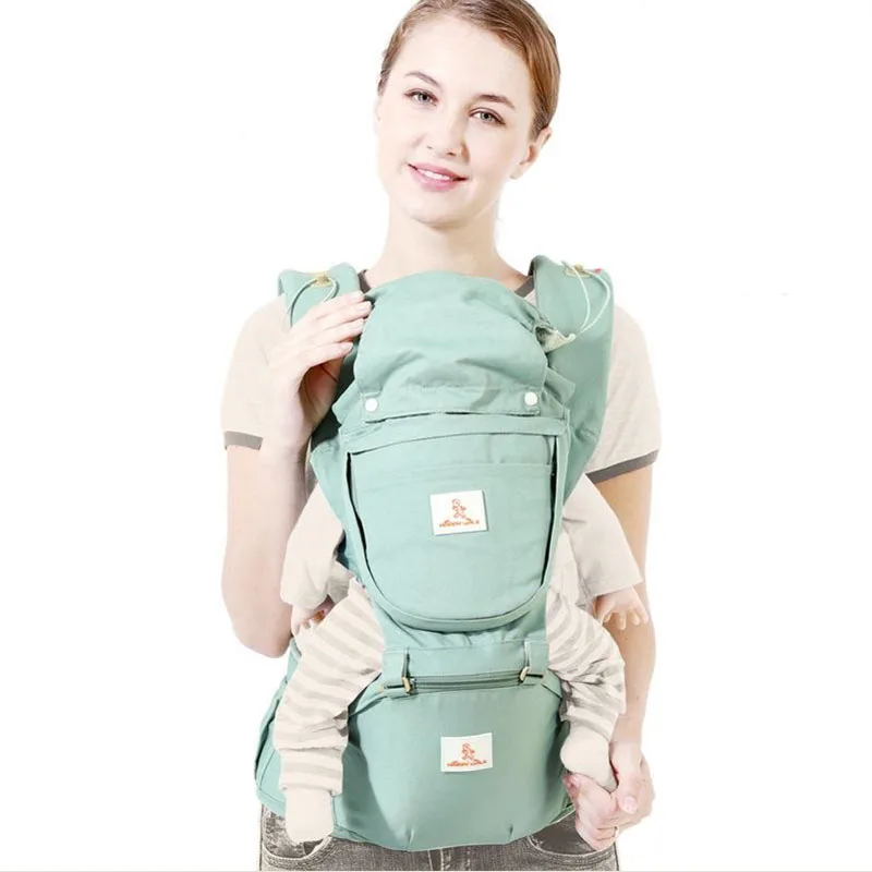 

Happy Walk 2018 New Famous Brand Baby Carrier Luxury 9 In 1 Hipseat Ergonomic Baby Sling Backpack Kangaroos Children Wrap