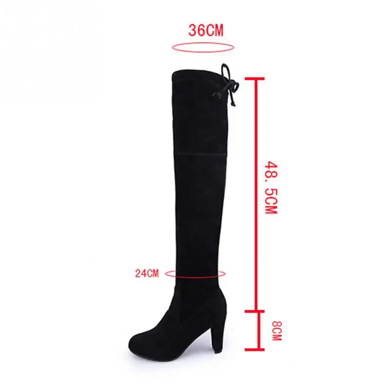 LTARTA/ г.; весенние женские высокие сапоги; Сапоги выше колена на каблуке 8 см; Классическая обувь с острым носком; цвет серый, черный; высокое качество. HYKL-9527