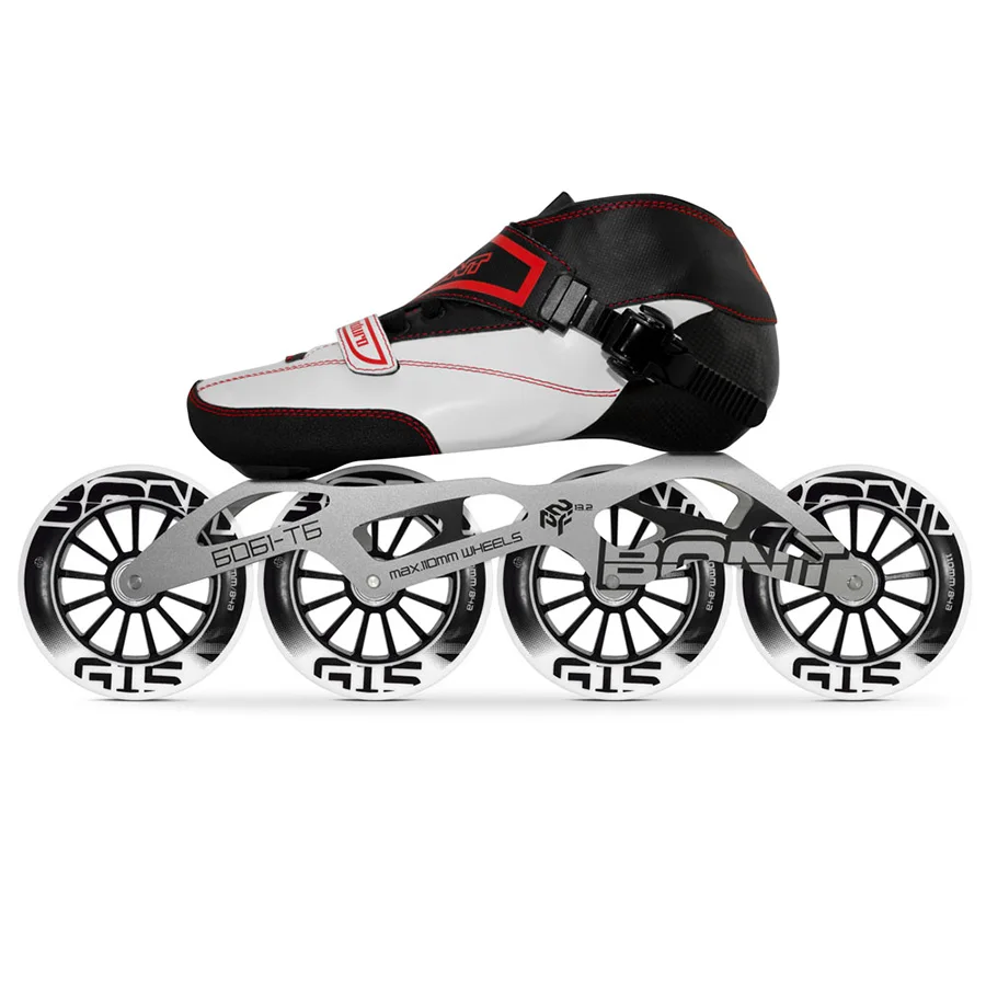 الأصلي بونت إندورو 4*90/100/110 مللي متر G15 المهنية سرعة حذاء تزلج بعجلات Heatmoldable الكربون الألياف سباق Patines أطفال الرجال الكبار