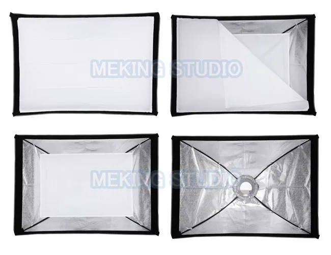 Meking Мягкая коробка 30 см x 120 см 1" x 48" стробоскоп с моновспышкой софтбокс со скоростным кольцом Bowens крепление Фотографическая Фотостудия аксессуары