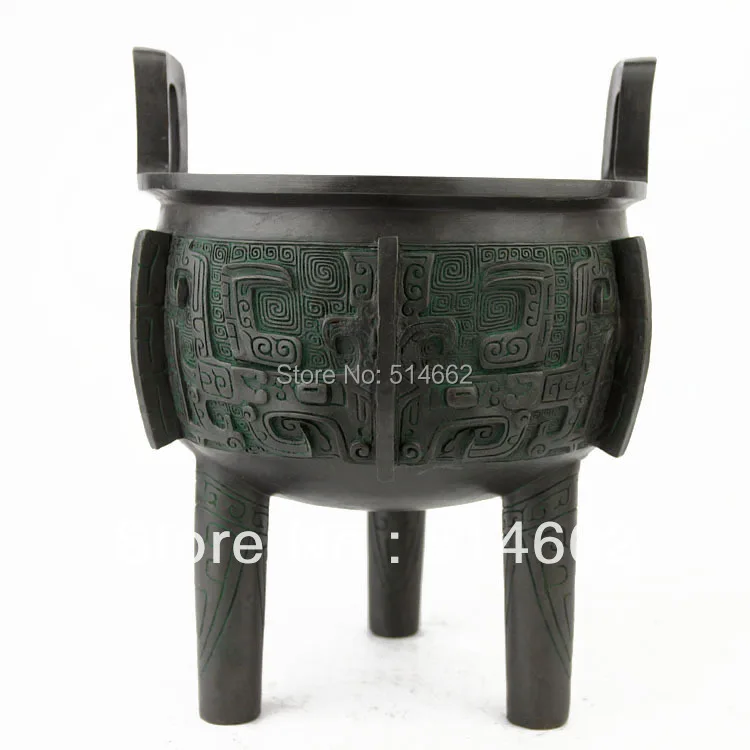 CHINESE DING FENGSHUI ANTIQUE CHINESE BRONZE DING STATUES/CHINESE DING Sculpturesin Statues