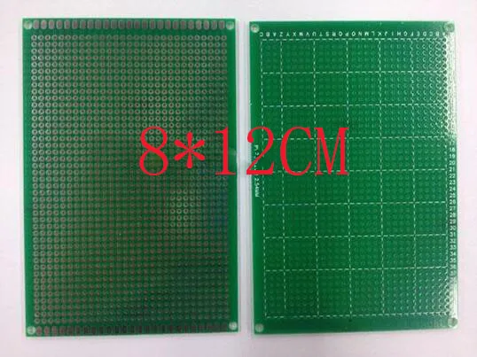 

free shipping 50pc 8*12cm single side Board HASL 1.6T 2.54 pitch universal Board experimental board prototype pcb