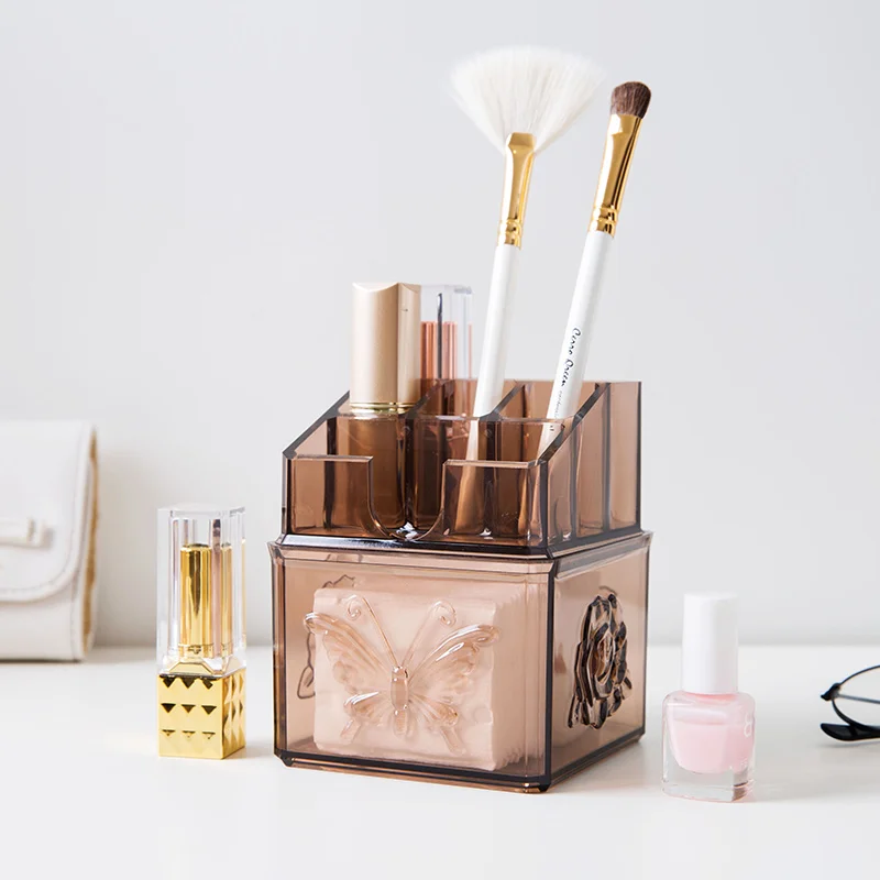 MeyJig Makeup Organizer Cosmetic Storage Box Brush ...