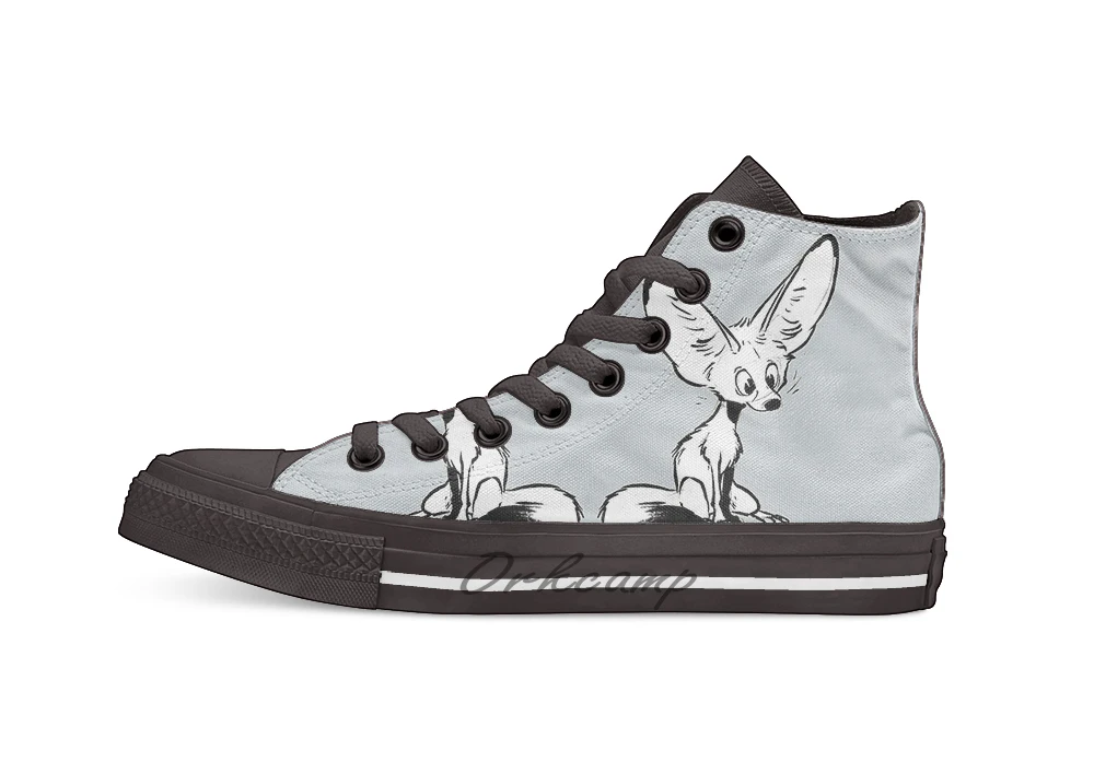 

Fennec High Top Canvas Shoes Flat Casual Custom Unisex Sneaker Drop Shipping