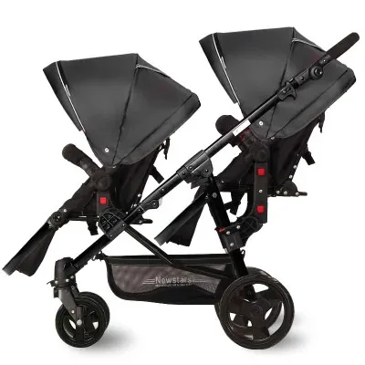 Twin baby font b stroller b font cart before and after lying can sit high landscape