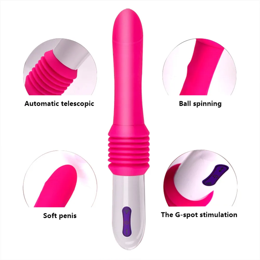 10 Speed Dildo Vibrator Sex Toys For Woman Automatic Telescopic G-spot Stimulation Massager Female Masturbator Bracket Vibrators (12)