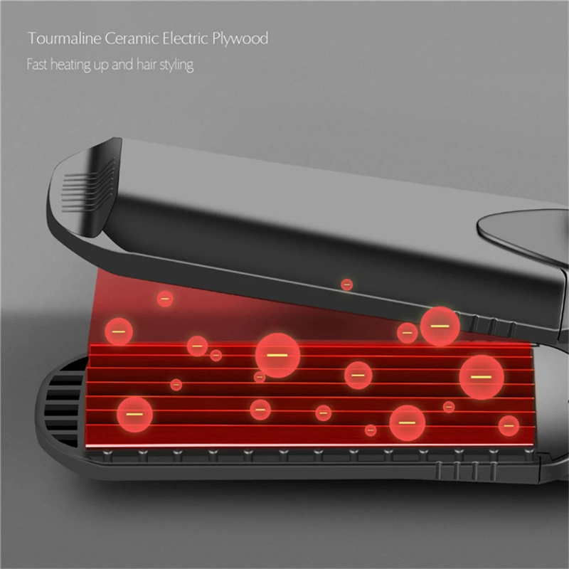Comprar Plancha de rizador de pelo profesional 4 en 1, planchas intercambiables de rizador de pelo de cerámica, planchas onduladas planas 38