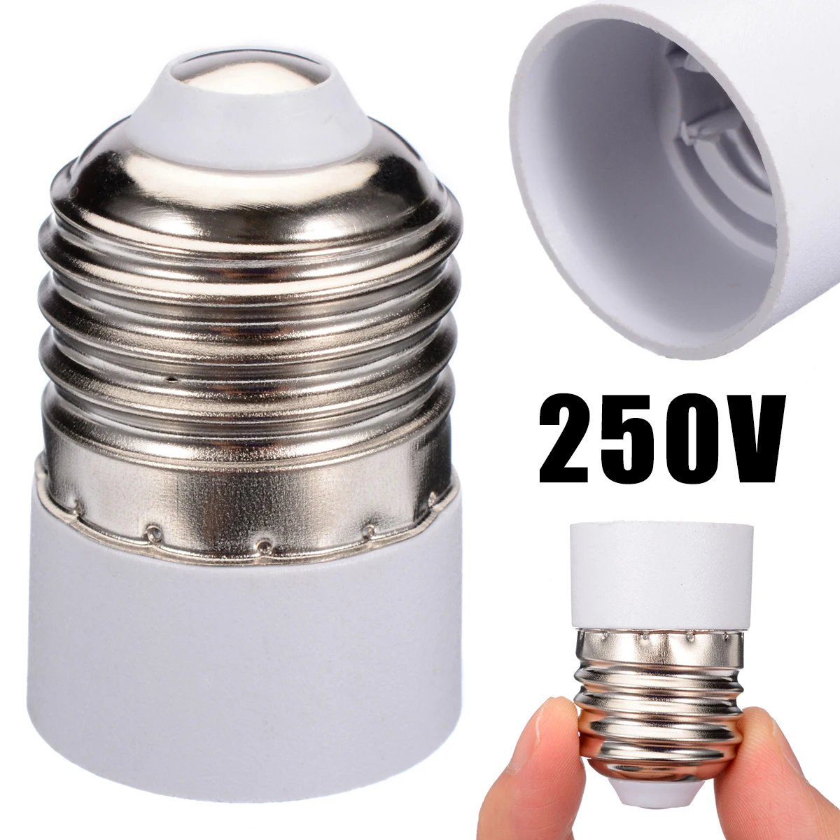 1pc E27 to E14 Bulb Base Converter Lamp Socket Fitting Extender Adapter Holder For Lighting Accessories