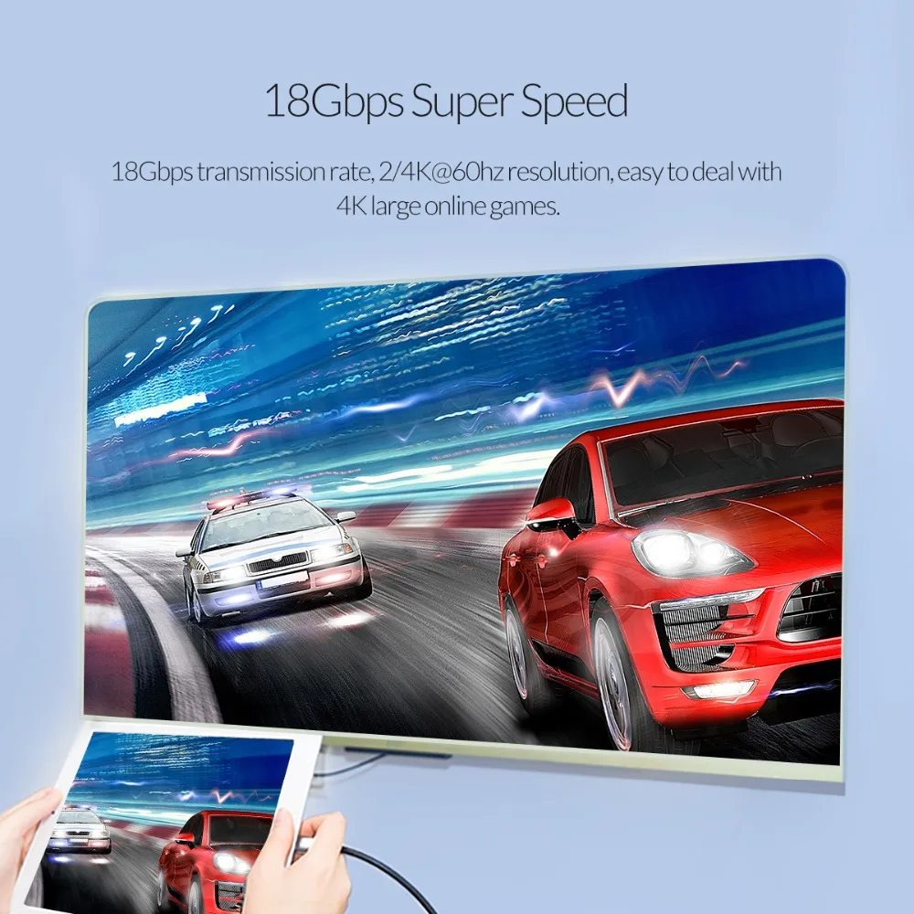 ORICO 2 в 1 переключатель свободно HDMI2.0 кабель HDMI к HDMI/Micro 4 60 Гц 18 Гбит/с для ТВ ПК