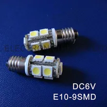 Высокое качество DC6.3V 6 V E10 Led Предупреждение сигнала, указывая, лампа, лампа приборной панели, pinballs лампы 20 шт./лот