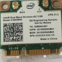 SSEA новая карта для Intel двухдиапазонный беспроводной-AC 3160 3160HMW 802.11ac/a/b/g/n 433 M 2,4G/5 GHz беспроводная карта Wi-Fi Bluetooth 4,0