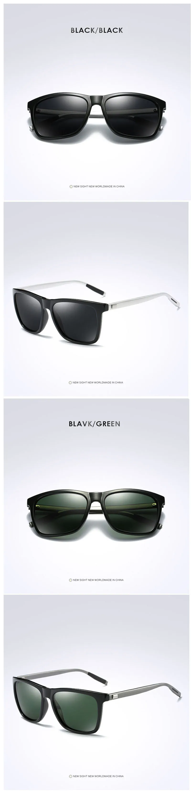 Поляризованные HD солнцезащитные очки из алюминиево-магниевого сплава для мужчин и женщин, модные очки для вождения, солнцезащитные очки с аксессуарами, очки для вождения