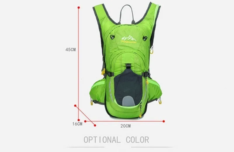 Perfect Waterproof MTB Bike Hydration Breathable 15L Backpack+2L Water Bags Large Capacity Bicycle Bags Cycling Knapsack Travel Packsack 26