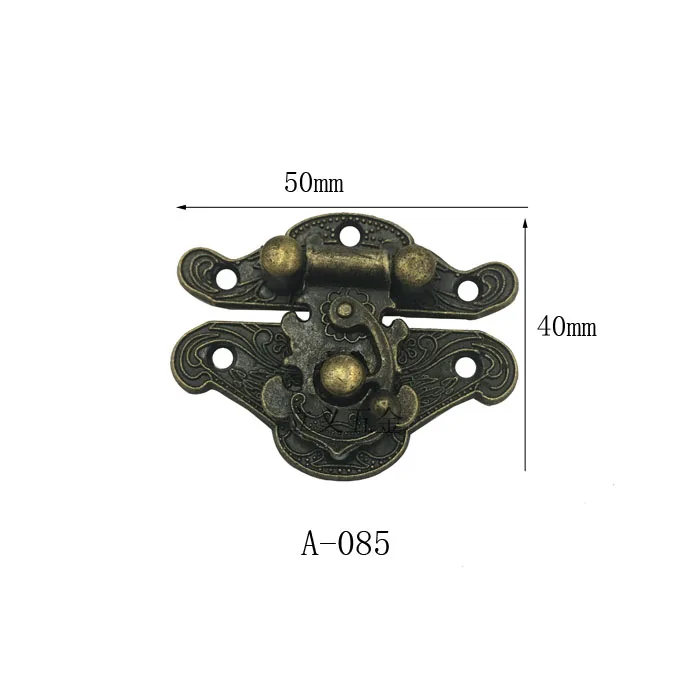 10 шт. Античный Ретро винтажный декоративная защелка деревянная шкатулка для ювелирных изделий запирающая пластина шкатулка с замком чемодан чехол Пряжка защелка