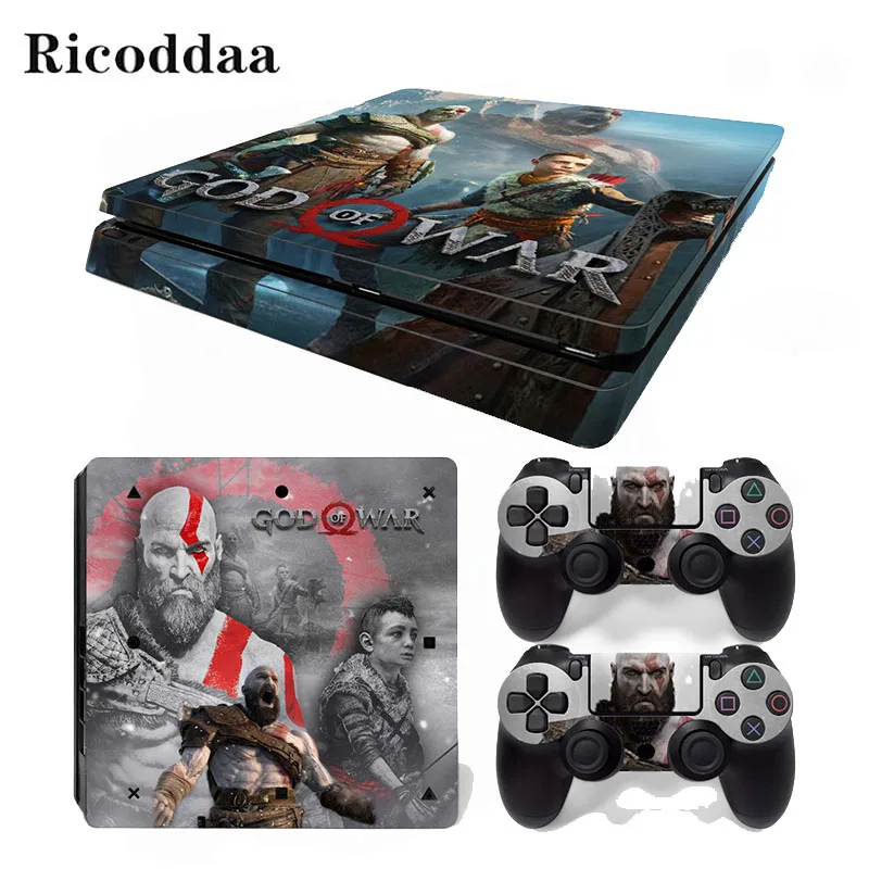 God of War Съемная виниловая кожа для PS4 Slim+ контроллер защитные наклейки для sony Playstation 4 Slim для Dualshock 4 аксессуары