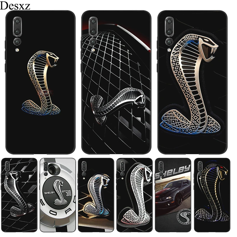 

Desxz Mobile Phone Case For Huawei P30 P20 P9 P10 P8 Lite Pro P Smart Cover Ford Mustang Shelby Cobra Logo Shell TPU