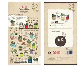

1 PCS Kawaii Fragrance Garden and Plant Korean Sonia Stickers Cellphone Decal Diary Calendar Decorative Sticker Flakes 1007