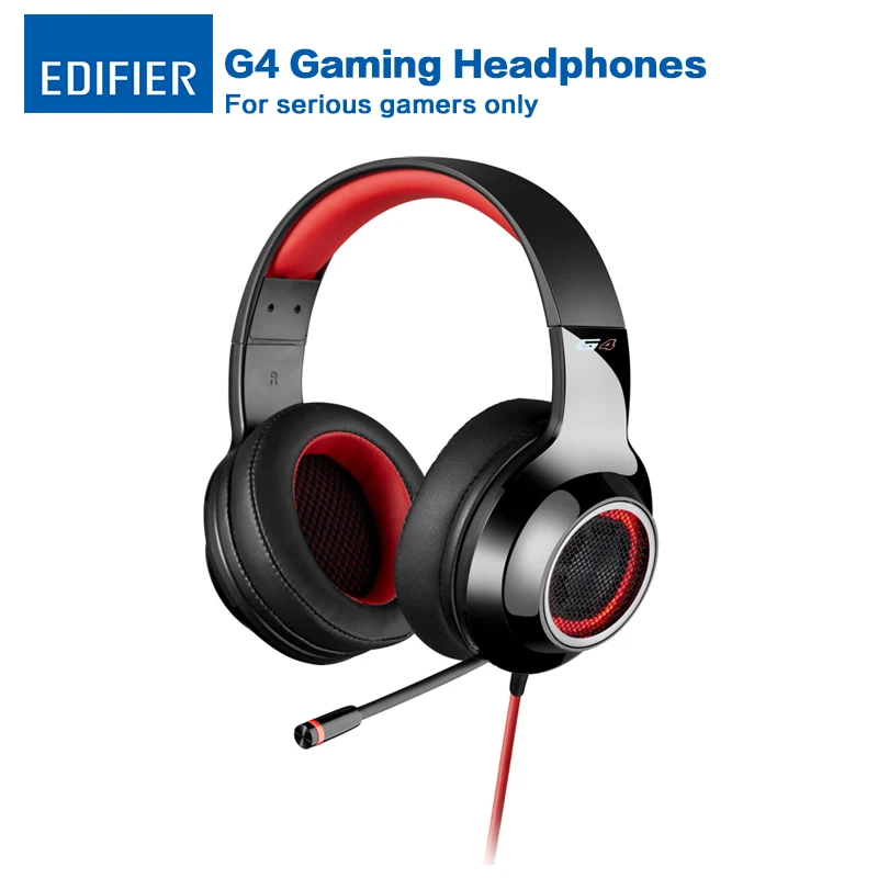 Edifier G4 Gaming Earphone Built in Sound Card Headphones Dynamic Stereo Gaming Headset With