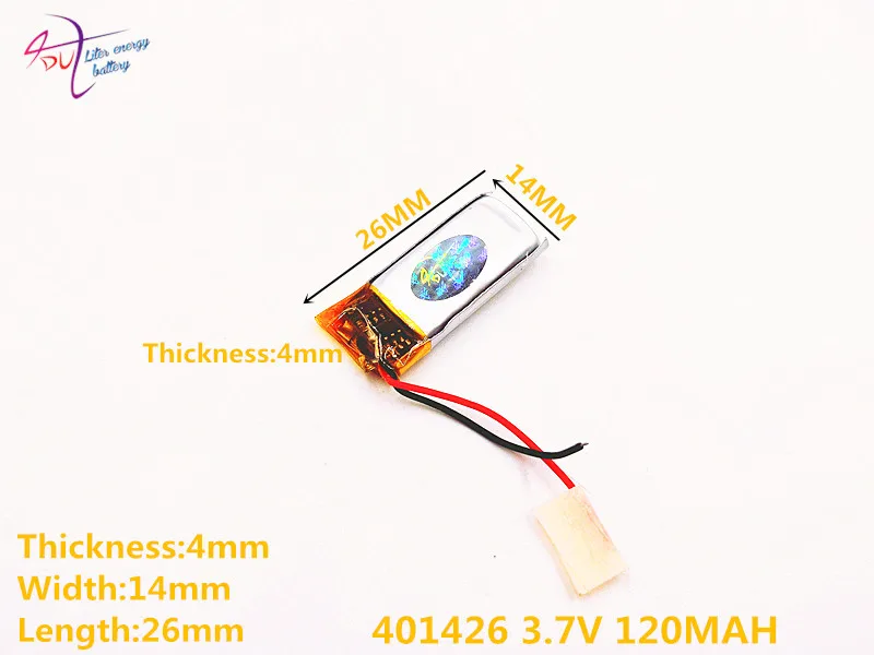 401426 401525 3 7 v 120mah литий полимерный аккумулятор с платой для Mp3 Mp4 Mp5 Gps стекло
