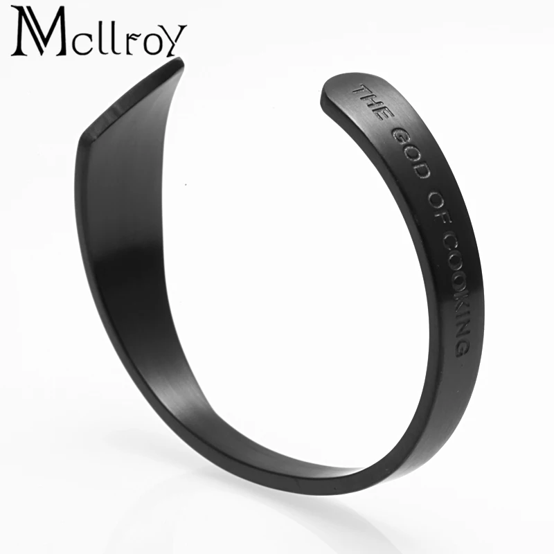 Mcllroy Парные браслеты 316L из нержавеющей стали Подвески манжеты открытый дизайн