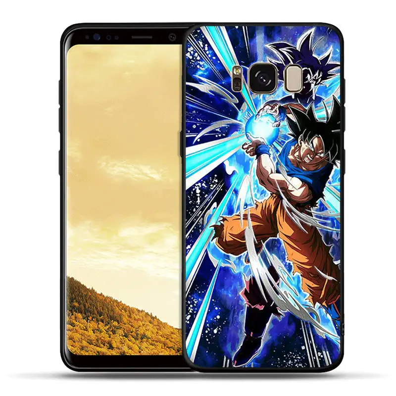 Черный силиконовый чехол для samsung Galaxy S10e S10 S9 S8 Plus Note 8 9 S7 Edge чехлы для телефонов Dragon Ball Z из аниме Goku Super D - Цвет: H1200