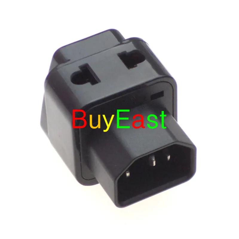 

PDU IEC320 C13 to C14 Plug Universal to IEC60320 C14 Male Plug Adapter 2 Multi Outlet Port AC 250V 10A