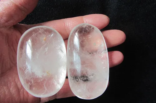 Crystal Quartz Palm Worry Stone Spiritual Healing Mineral RSE376 ✔100%genuine 