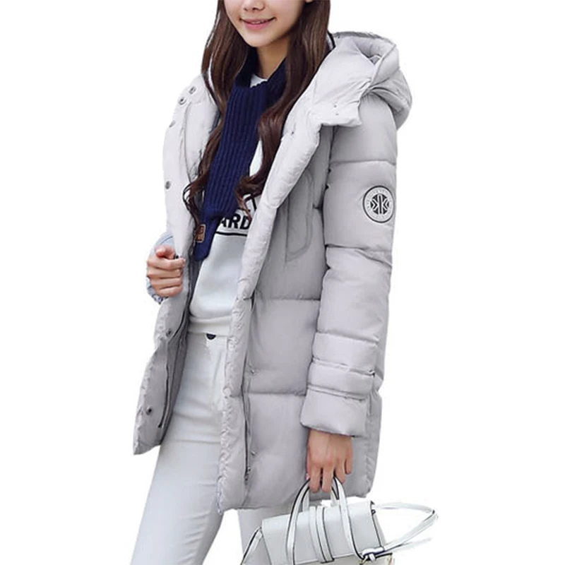 

Coats Girls 2019 Long Korean Coat Slim Thick Feather Padded Jacket Women Korean Winter Coat Clothing Vestidos YL073