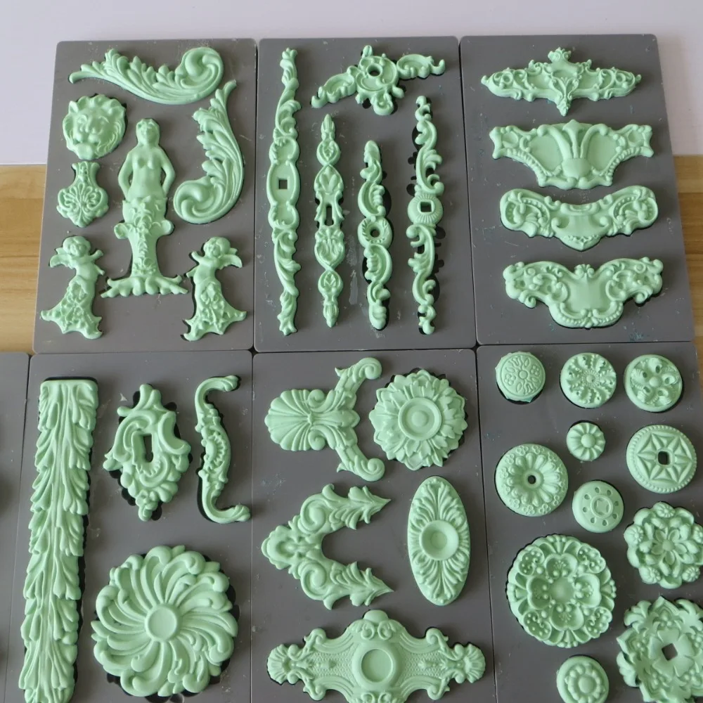 Vintage Heart Angel Wings Fondant Mold Silicone Sugarcraft Cake Decorating Molds