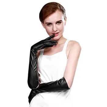 

2018 Time-limited New Arrival Solid Women Tactical Gloves Womens Winter Opera Long Evening Texting Touchscreen Leather Gloves