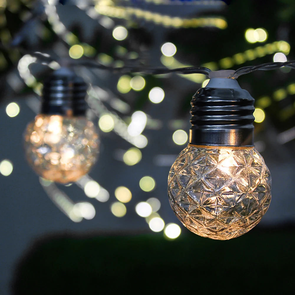 

Solar Powered Outdoor Balcony Garland Warm White Streets Courtyard Garden Pineapple Shape Waterproof Fairy Light String Led