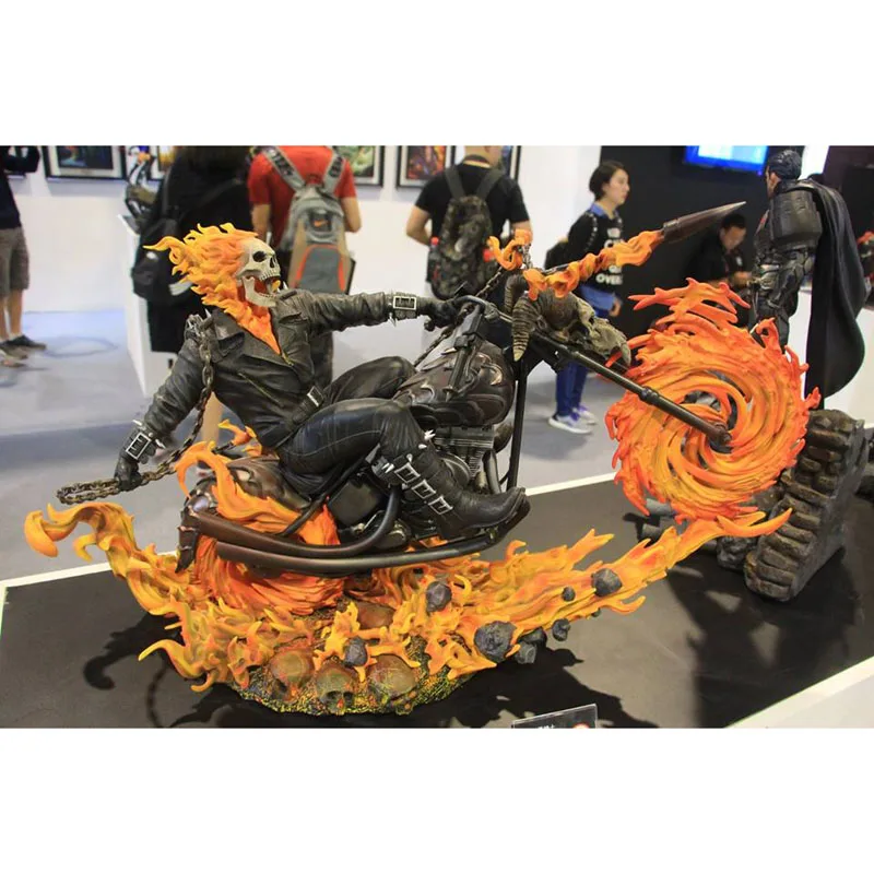 Ghost Rider большая статуя(90 см* 60 см* 40 см) с сплавом модель тела полистоун Advanced ABS игрушки подарок на день рождения праздник