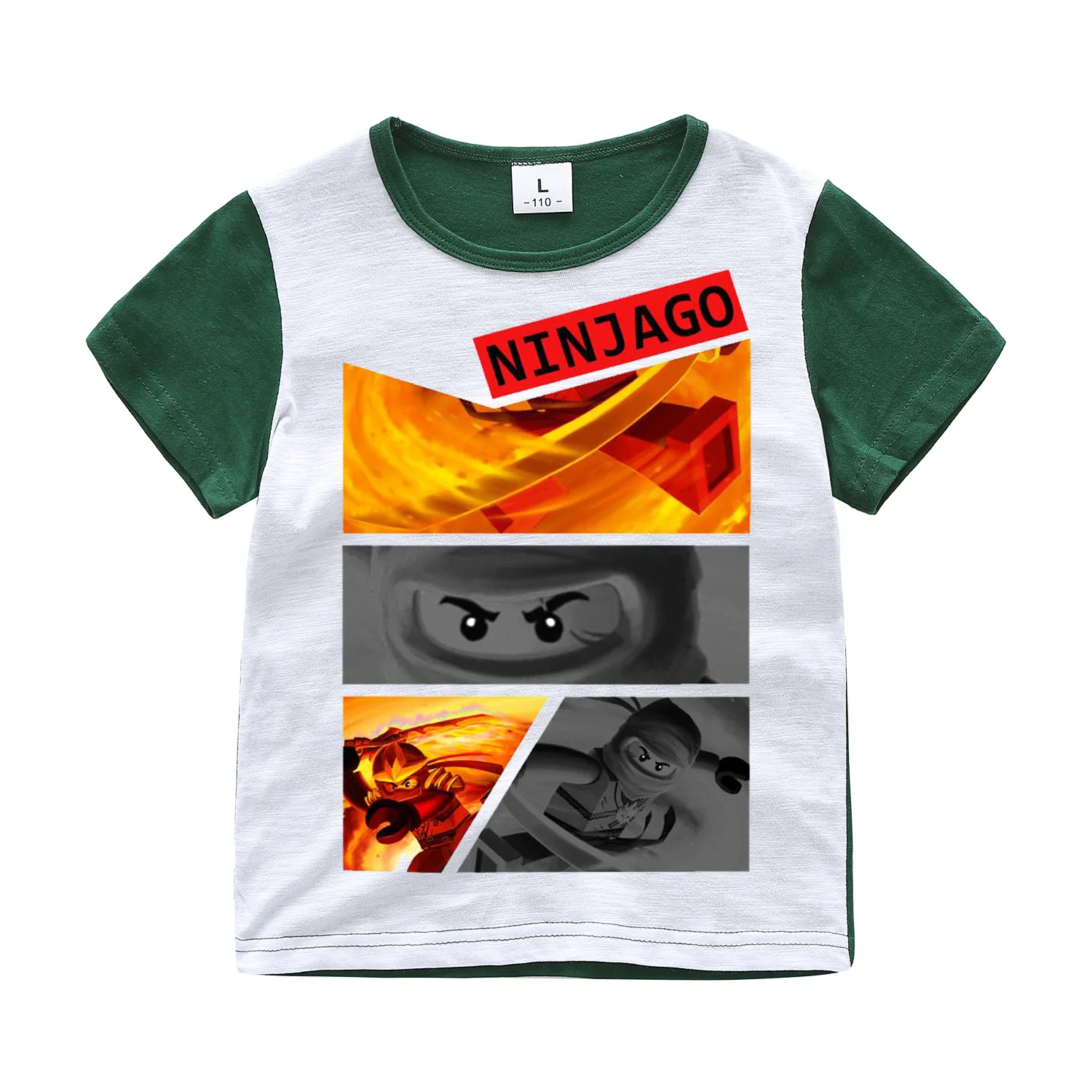 

2018 New Summer Children's Superman Clothing Baby Boys T-shirt Ninja Ninjago Cartoon Cotton T-shirt Kids Tops Tees T Shirts