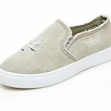 Onke Для женщин обувь для ходьбы модные однотонные Для женщин парусиновая Обувь На Шнуровке универсальная Повседневная белая Дамская обувь женские кроссовки