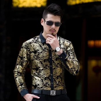 

KUYOMENS Autumn Long Sleeve Men's Shirts Male Casual Velvet Formal Brand Men Full Sleeve Dress Shirt Man Slim Masculina Camisa