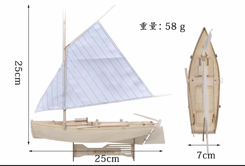Масштаб 1/30 плоская сборка модель Классический Деревянный Парусный корабль модель шлюпа DIY модель корабля игрушка для обучения подарки